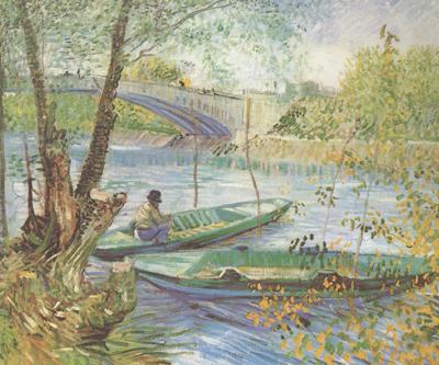 Vincent Van Gogh Fishing in the Spring,Pont de Clichy (nn04) oil painting image